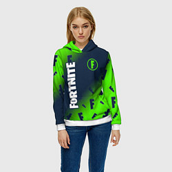 Толстовка-худи женская FORTNITE ФОРТНАЙТ, цвет: 3D-белый — фото 2