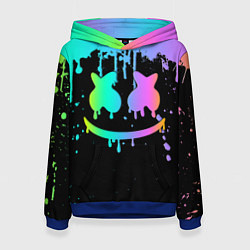 Толстовка-худи женская MARSHMELLO, цвет: 3D-синий