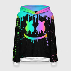 Толстовка-худи женская MARSHMELLO, цвет: 3D-белый