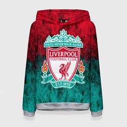 Толстовка-худи женская LIVERPOOL, цвет: 3D-меланж