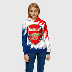 Толстовка-худи женская ARSENAL, цвет: 3D-синий — фото 2