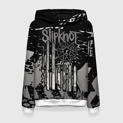 Толстовка-худи женская Slipknot, цвет: 3D-белый