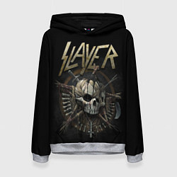 Толстовка-худи женская Slayer, цвет: 3D-меланж