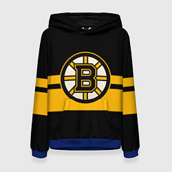 Толстовка-худи женская BOSTON BRUINS NHL, цвет: 3D-синий