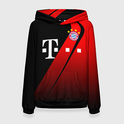 Толстовка-худи женская FC Bayern Munchen Форма, цвет: 3D-черный