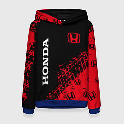 Толстовка-худи женская HONDA ХОНДА, цвет: 3D-синий