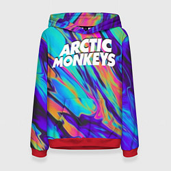 Толстовка-худи женская ARCTIC MONKEYS, цвет: 3D-красный