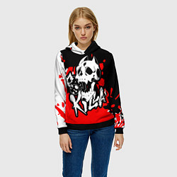 Толстовка-худи женская KILLA, цвет: 3D-черный — фото 2