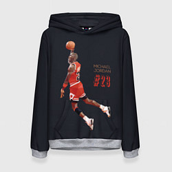 Толстовка-худи женская MICHAEL JORDAN, цвет: 3D-меланж