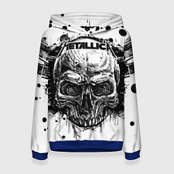 Толстовка-худи женская Metallica, цвет: 3D-синий