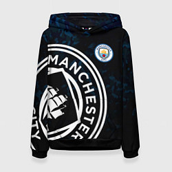 Толстовка-худи женская Manchester City, цвет: 3D-черный