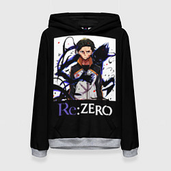 Толстовка-худи женская Re zero, цвет: 3D-меланж
