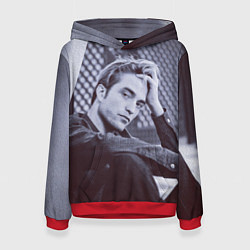 Толстовка-худи женская Роберт Паттинсон, цвет: 3D-красный