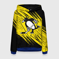 Толстовка-худи женская Pittsburgh Penguins Sport, цвет: 3D-синий