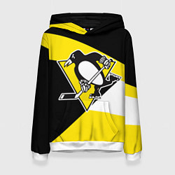 Толстовка-худи женская Pittsburgh Penguins Exclusive, цвет: 3D-белый