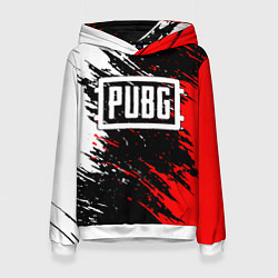 Толстовка-худи женская PUBG, цвет: 3D-белый