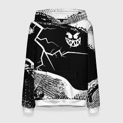 Толстовка-худи женская Pyrokinesis, цвет: 3D-белый