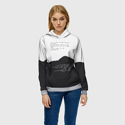 Толстовка-худи женская Только ты пари, цвет: 3D-меланж — фото 2