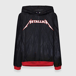 Толстовка-худи женская Metallica, цвет: 3D-красный
