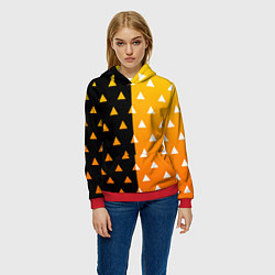 Толстовка-худи женская ZENITSU ЗЕНИТСУ КИМОНО, цвет: 3D-красный — фото 2