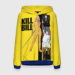 Толстовка-худи женская Убить Билла, цвет: 3D-синий