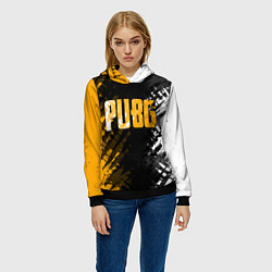 Толстовка-худи женская PUBG, цвет: 3D-черный — фото 2