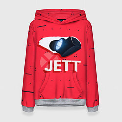 Толстовка-худи женская Jett, цвет: 3D-меланж