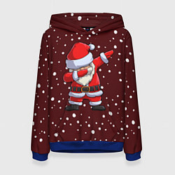 Толстовка-худи женская Dab-Santa, цвет: 3D-синий