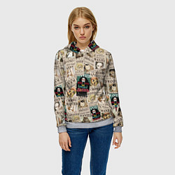 Толстовка-худи женская Ван пис, цвет: 3D-меланж — фото 2