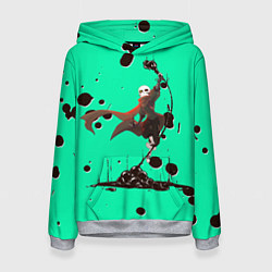 Толстовка-худи женская Undertale, цвет: 3D-меланж