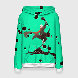 Толстовка-худи женская Undertale, цвет: 3D-белый