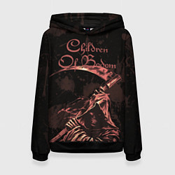 Толстовка-худи женская Children of Bodom Reaper, цвет: 3D-черный