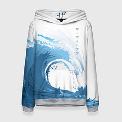 Толстовка-худи женская WAVE ВОЛНЫ, цвет: 3D-меланж