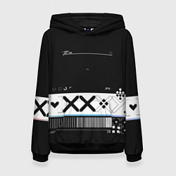 Толстовка-худи женская Desert Eagle: Printstream Black, цвет: 3D-черный