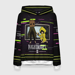 Толстовка-худи женская Little Nightmares 2, цвет: 3D-белый