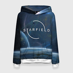 Толстовка-худи женская Starfield, цвет: 3D-белый