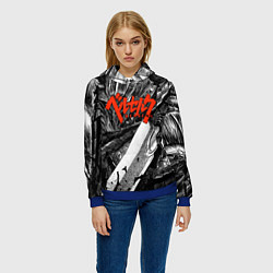 Толстовка-худи женская BERSERK БЕРСЕРК, цвет: 3D-синий — фото 2