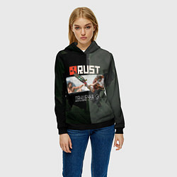 Толстовка-худи женская Rust Мамкин Рейдер Раст, цвет: 3D-черный — фото 2