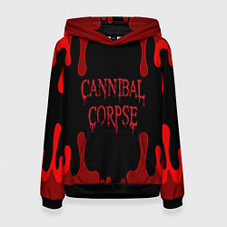 Толстовка-худи женская Cannibal Corpse, цвет: 3D-черный