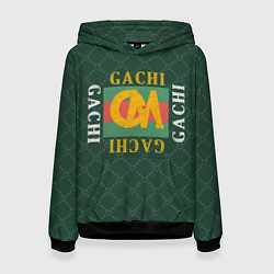 Толстовка-худи женская GACHI GUCCI, цвет: 3D-черный