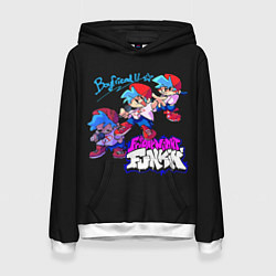 Толстовка-худи женская Friday Night Funkin, цвет: 3D-белый