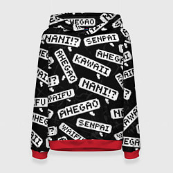 Толстовка-худи женская ANIME, цвет: 3D-красный