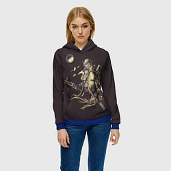 Толстовка-худи женская Fallout New Vegas, цвет: 3D-синий — фото 2