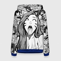 Толстовка-худи женская Belle Delphine Ahegao, цвет: 3D-синий