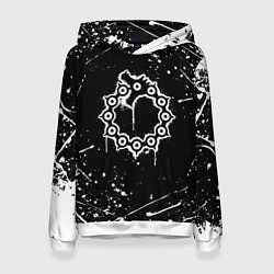 Толстовка-худи женская 7 СМЕРТНЫХ ГРЕХОВ МЕЛИОДАС, цвет: 3D-белый