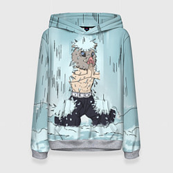 Толстовка-худи женская МЕДИТАЦИЯ ИНОСКЕ, цвет: 3D-меланж