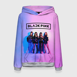 Толстовка-худи женская BLACKPINK, цвет: 3D-меланж