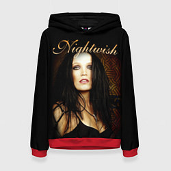 Толстовка-худи женская Nightwish, цвет: 3D-красный