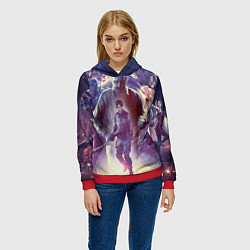 Толстовка-худи женская Resident Evil 25-летие, цвет: 3D-красный — фото 2