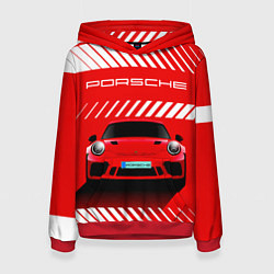 Женская толстовка PORSCHE ПОРШЕ RED STYLE